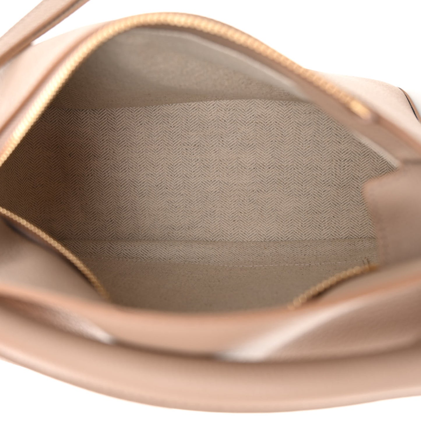 Grained Calfskin Small Puzzle Edge Bag Sand