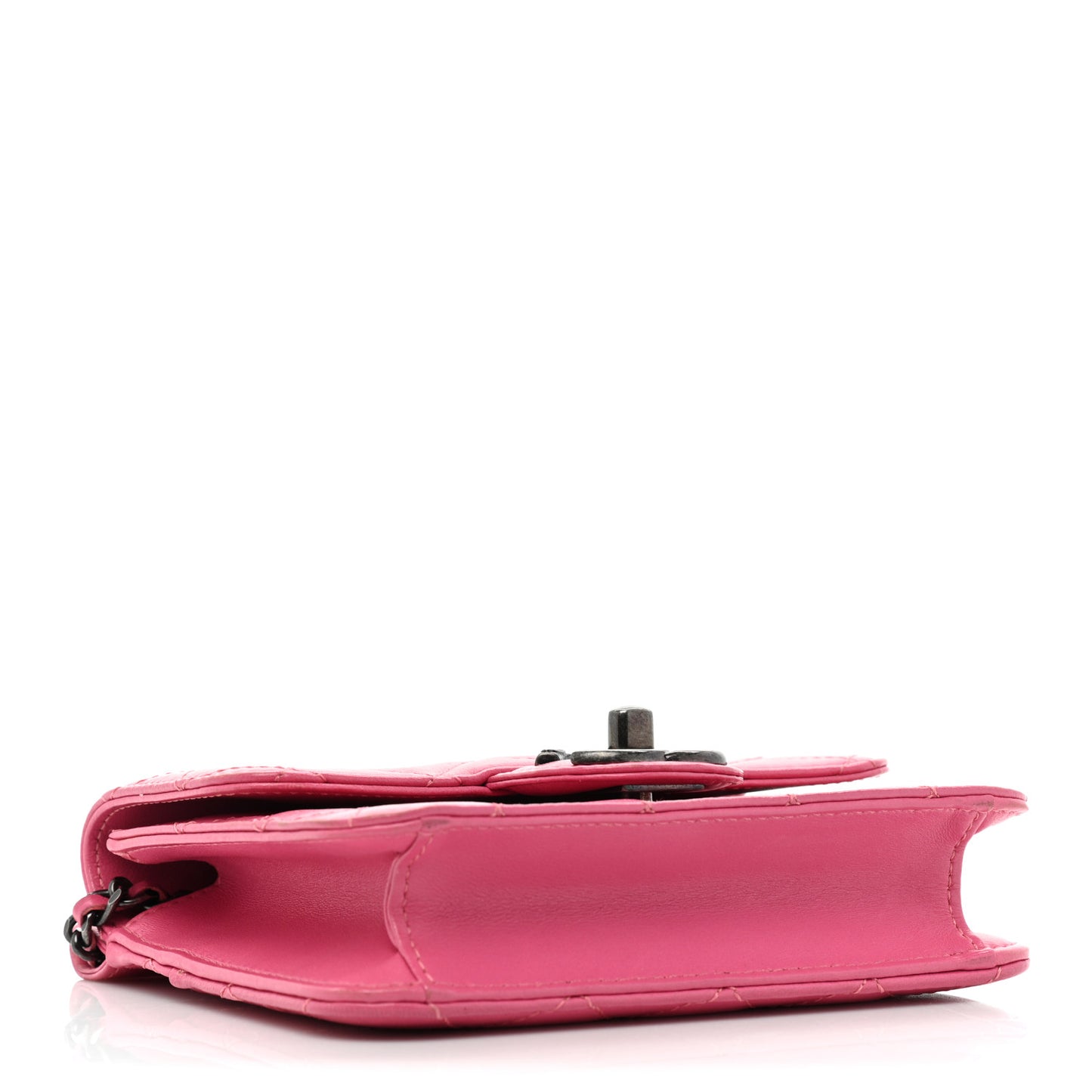 Lambskin Quilted Mini Crossing Times Flap Pink