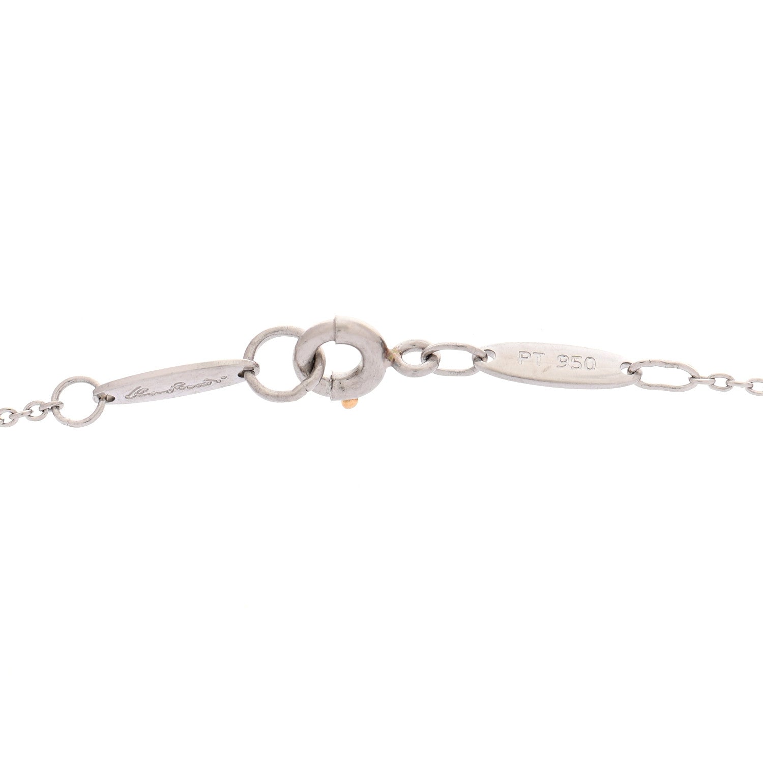 Tiffany Platinum Diamond 16mm Elsa Peretti Open Heart Pendant Necklace 8 of 8
