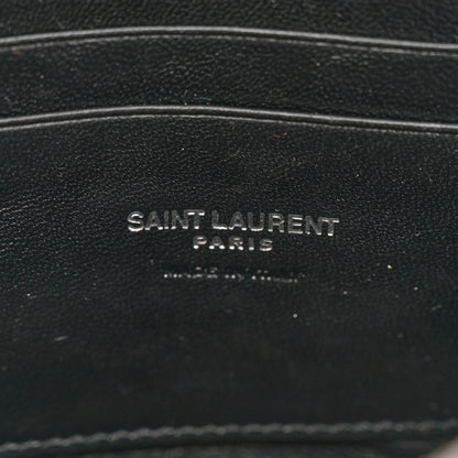 Saint Laurent Grain De Poudre Matelasse Monogram Mini Lou Camera Bag Black 6 of 11