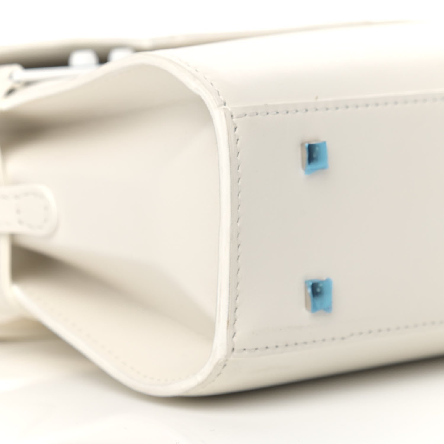 Delvaux Smooth Calfskin Mini Tempete Satchel Ivory 7 of 8