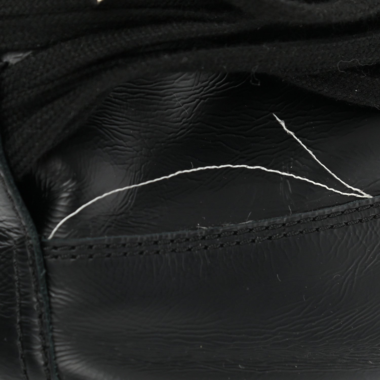 Chanel Lambskin High Top Sneakers 38.5 Black 9 of 10