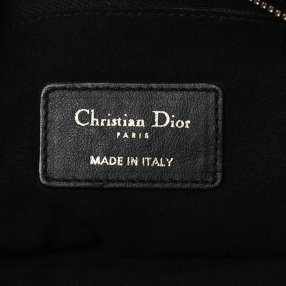 Christian Dior Calfskin Medium Diordouble Zip Pouch Black 6 of 10