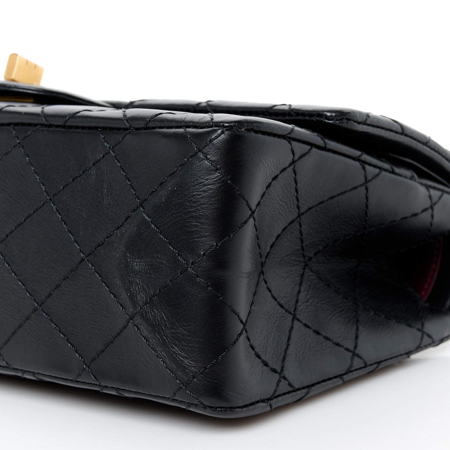 Chanel Aged Calfskin Quilted 2.55 Reissue 225 Flap Black 10 of 11