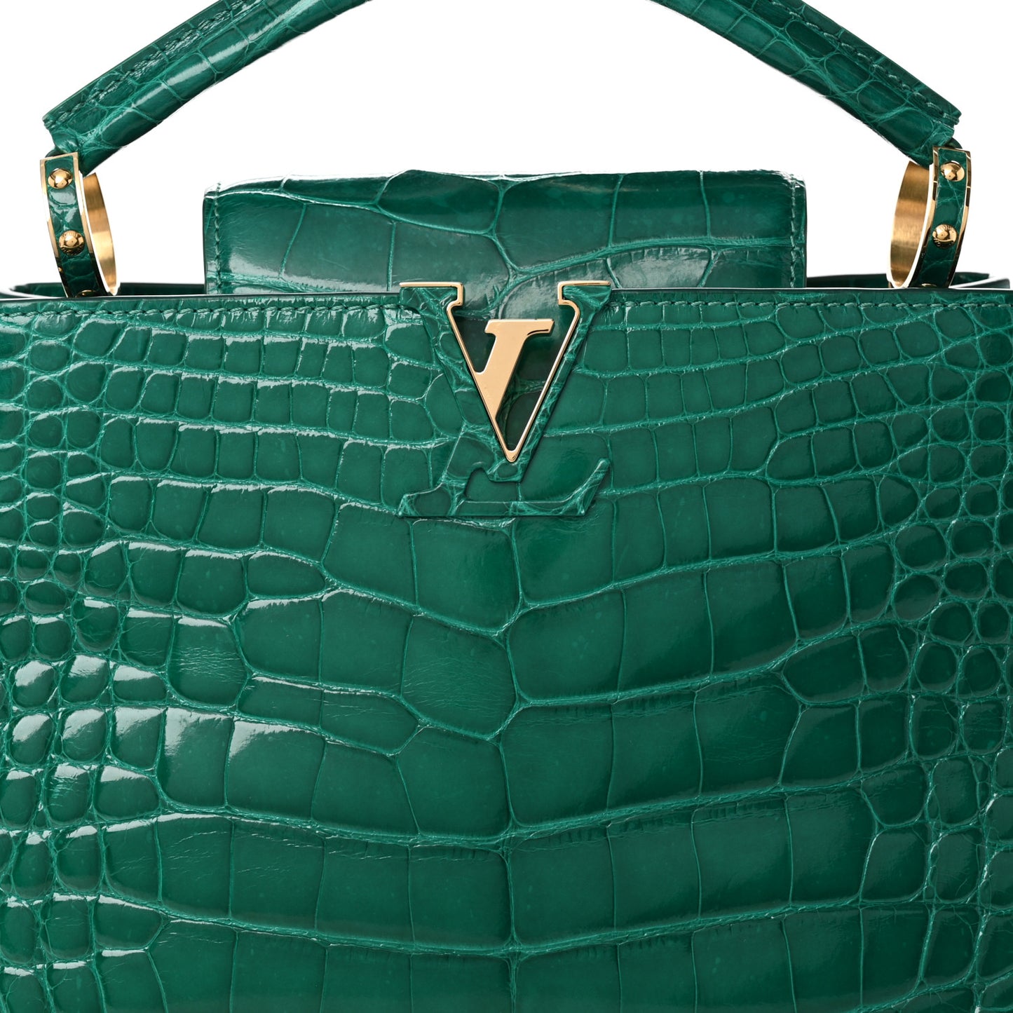Alligator Capucines BB Emeraude