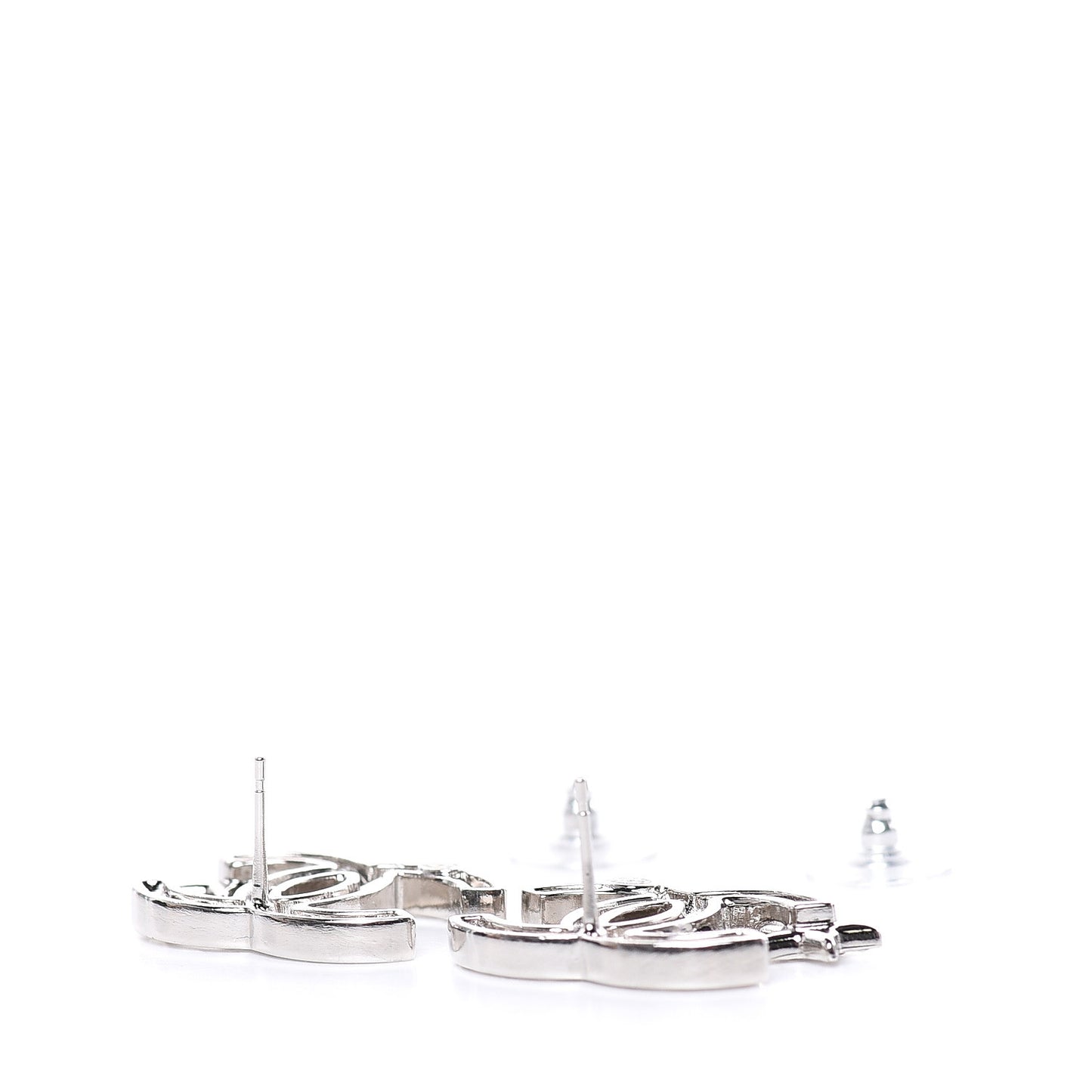 Crystal CC Starfall Earrings Silver