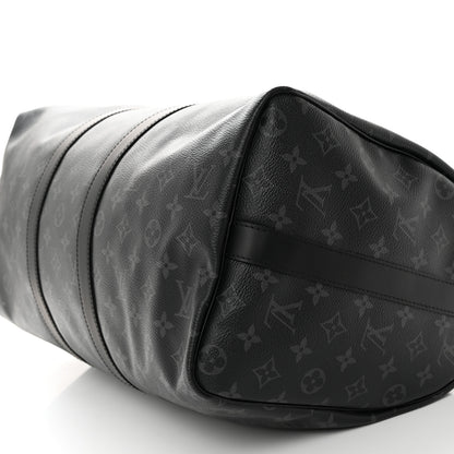 Louis Vuitton Monogram Eclipse Keepall Bandouliere 45 9 of 10