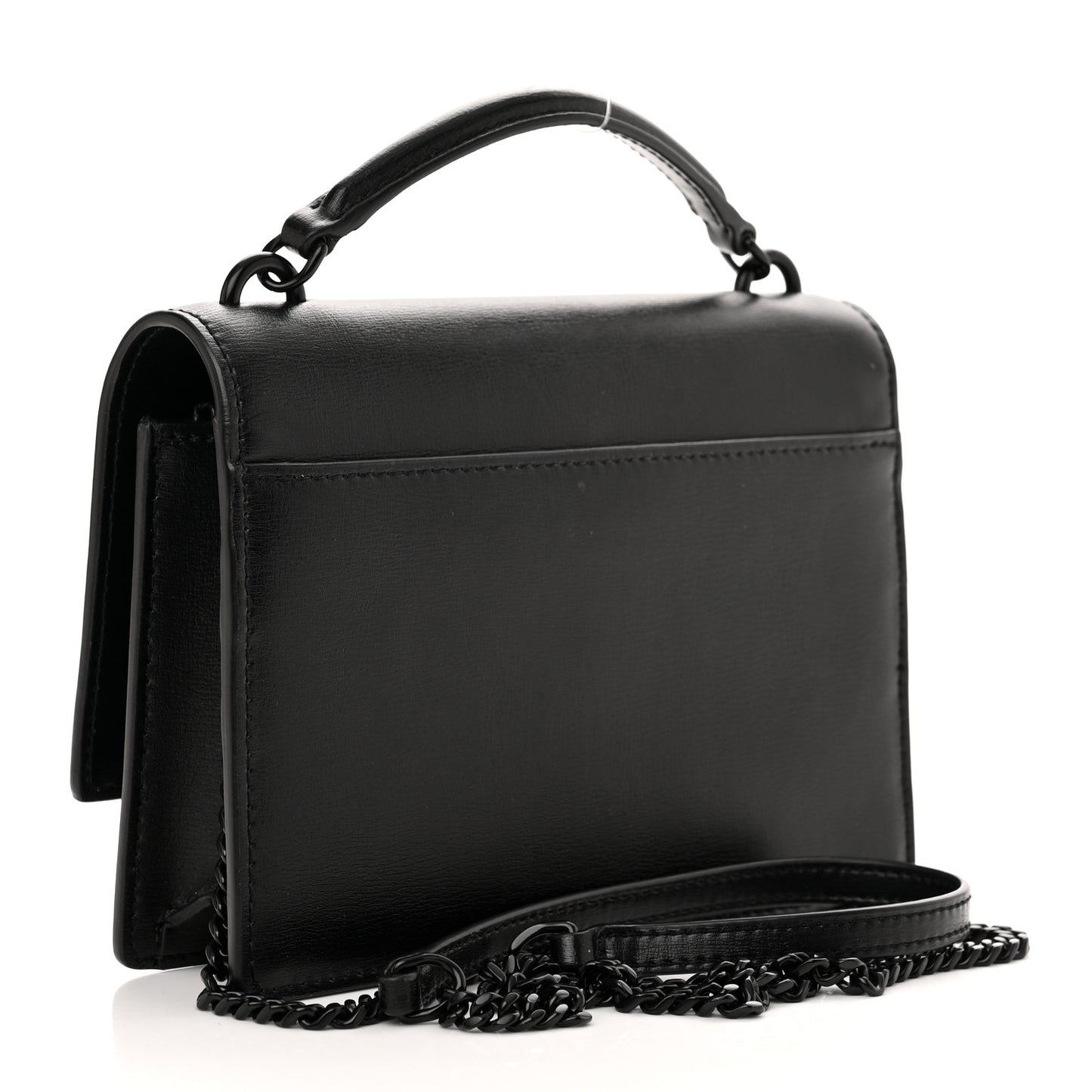 Calfskin Monogram Sunset Chain Wallet Black