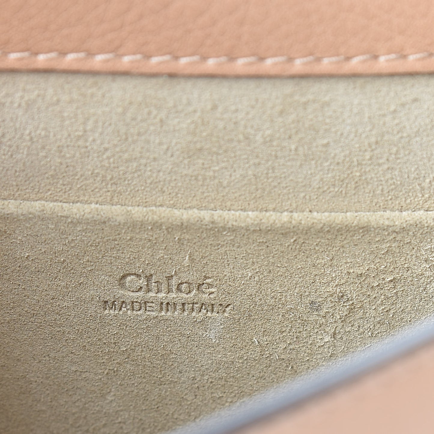 Calfskin Suede Medium Nile Bracelet Bag Biscotti Beige