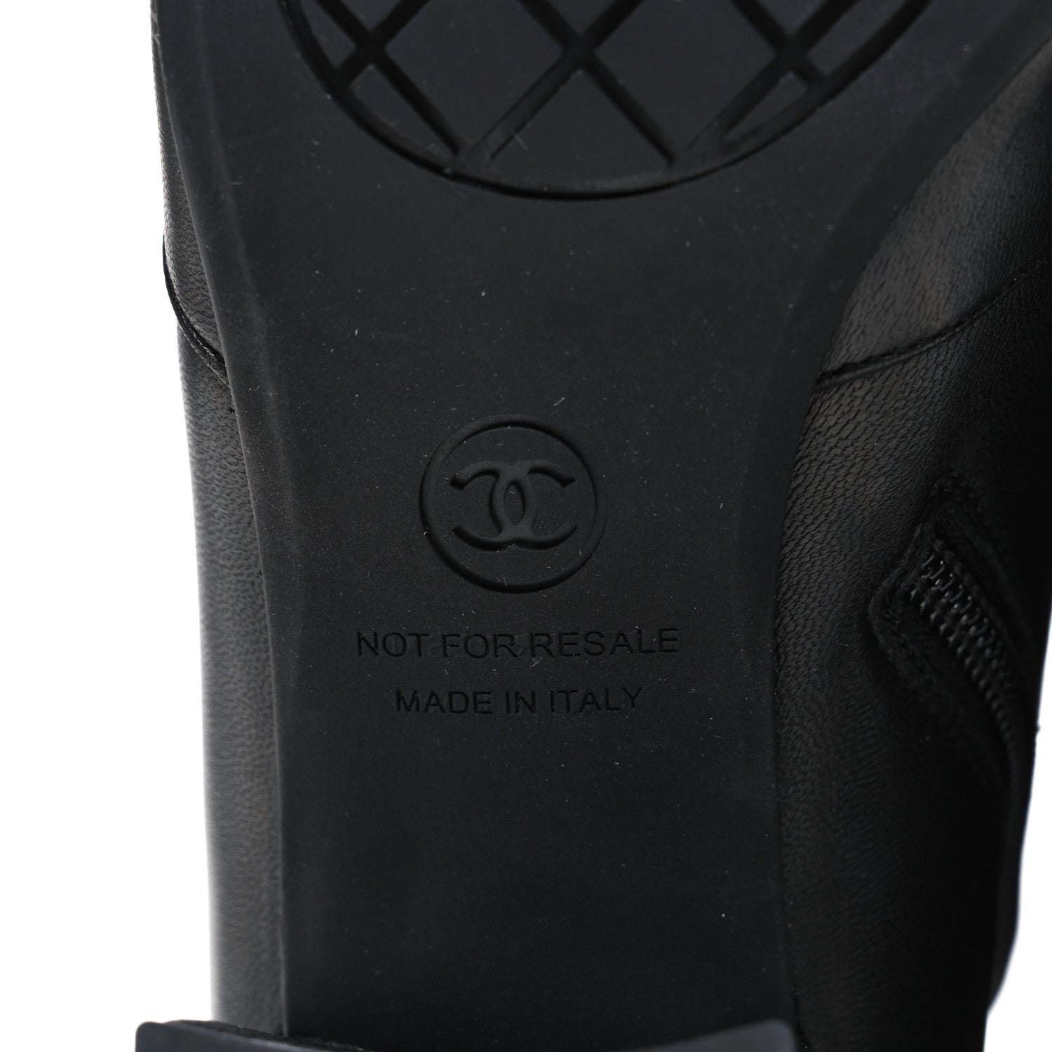 Chanel Stretch Lambskin Cap Toe CC Short Boots 36.5 Black 8 of 10