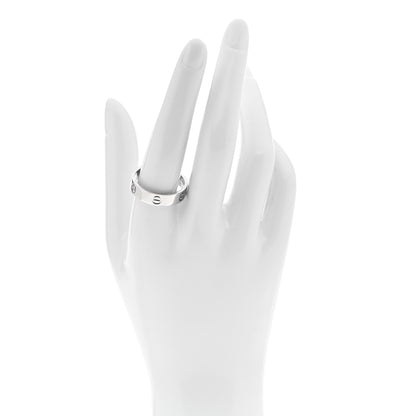 Cartier 18K White Gold 5.5mm LOVE Ring 63 10.25 2 of 5