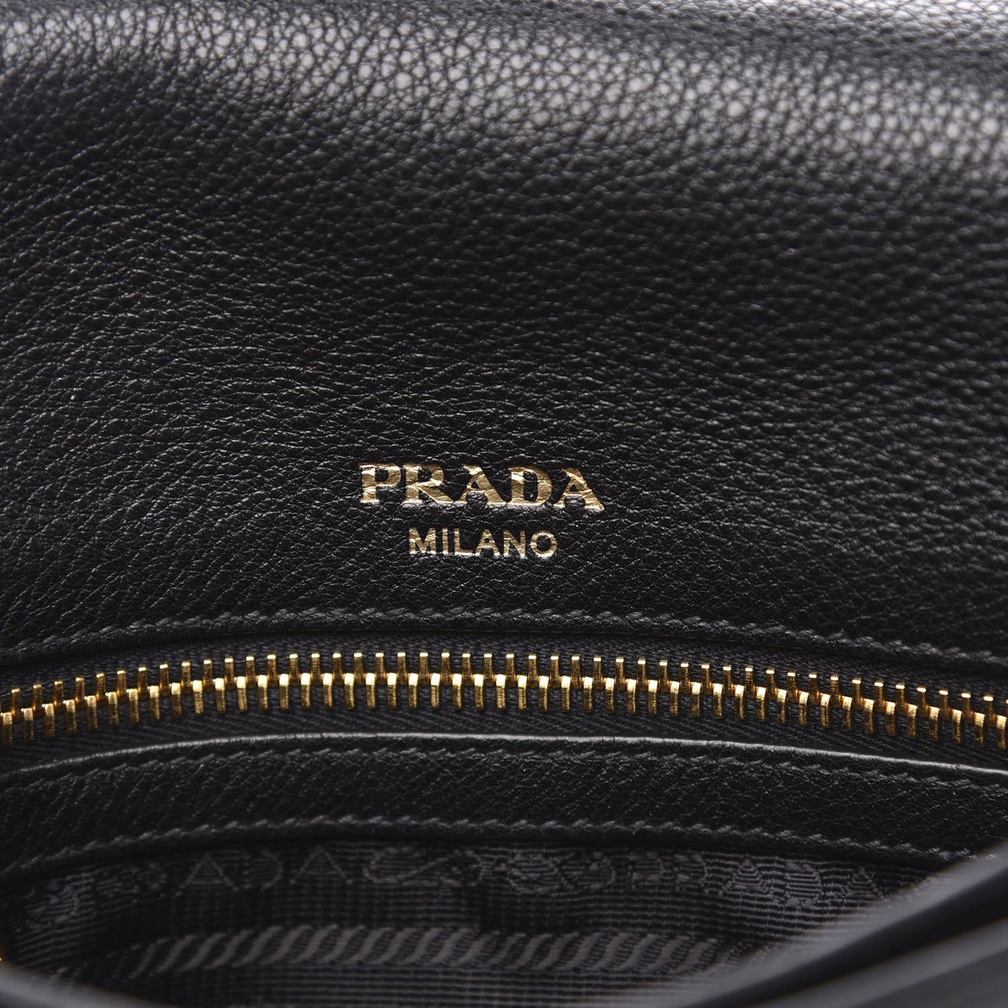 Vitello Daino Flap Crossbody Black