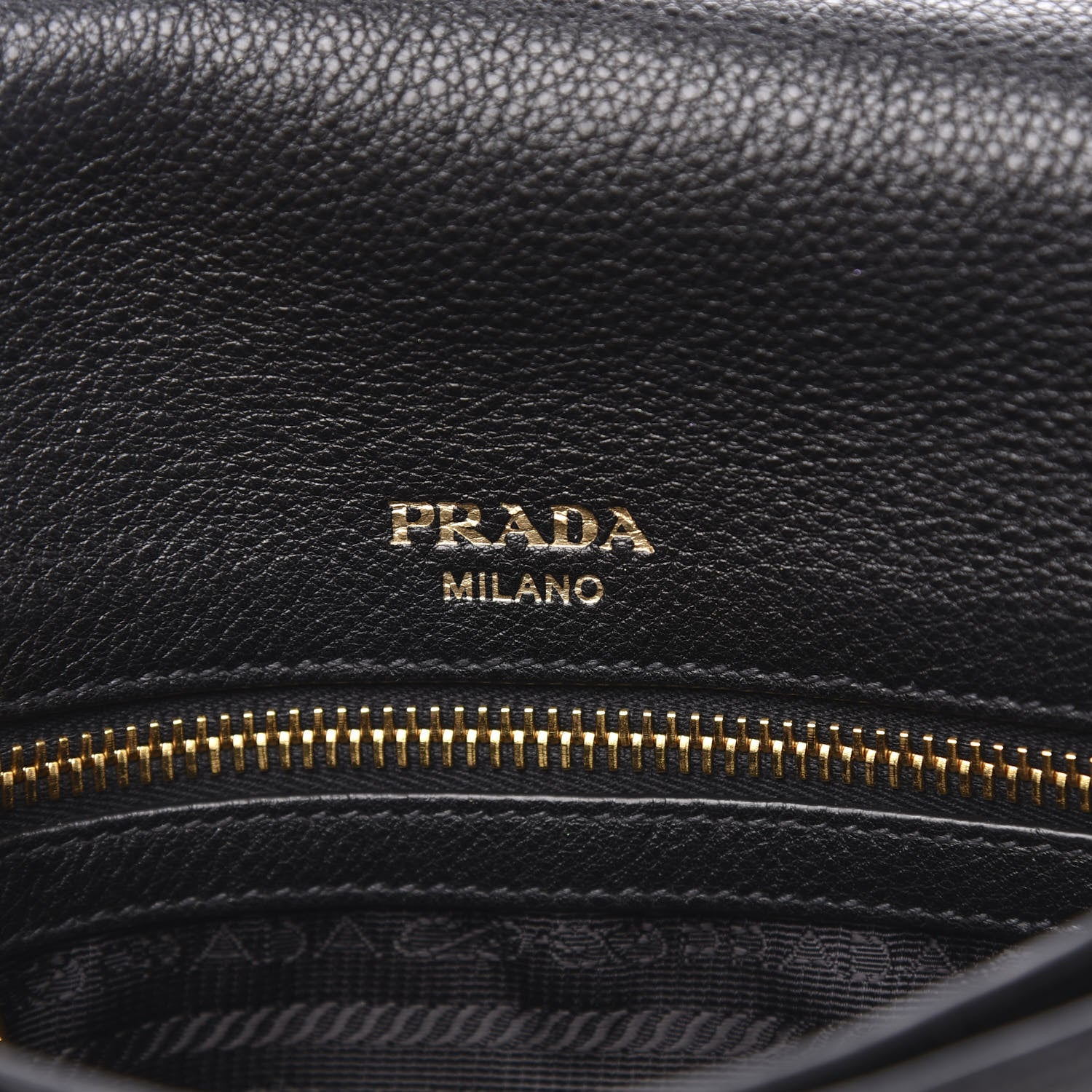 Prada Vitello Daino Flap Crossbody Black 8 of 9