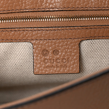 Gucci Pebbled Calfskin Medium Soho Flap Crossbody Camelia 6 of 11