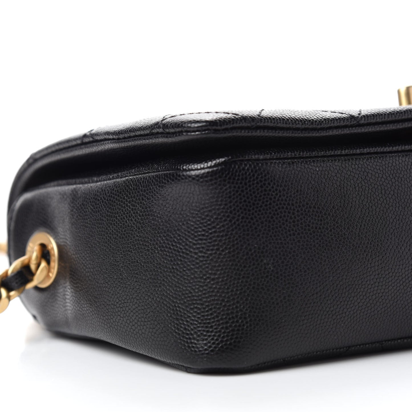 Caviar Quilted Small Fashion Therapy Flap Bag Black