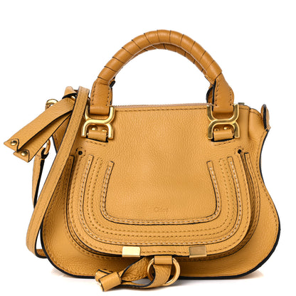 Chloe Calfskin Mini Marcie Satchel Curry Yellow 1 of 9