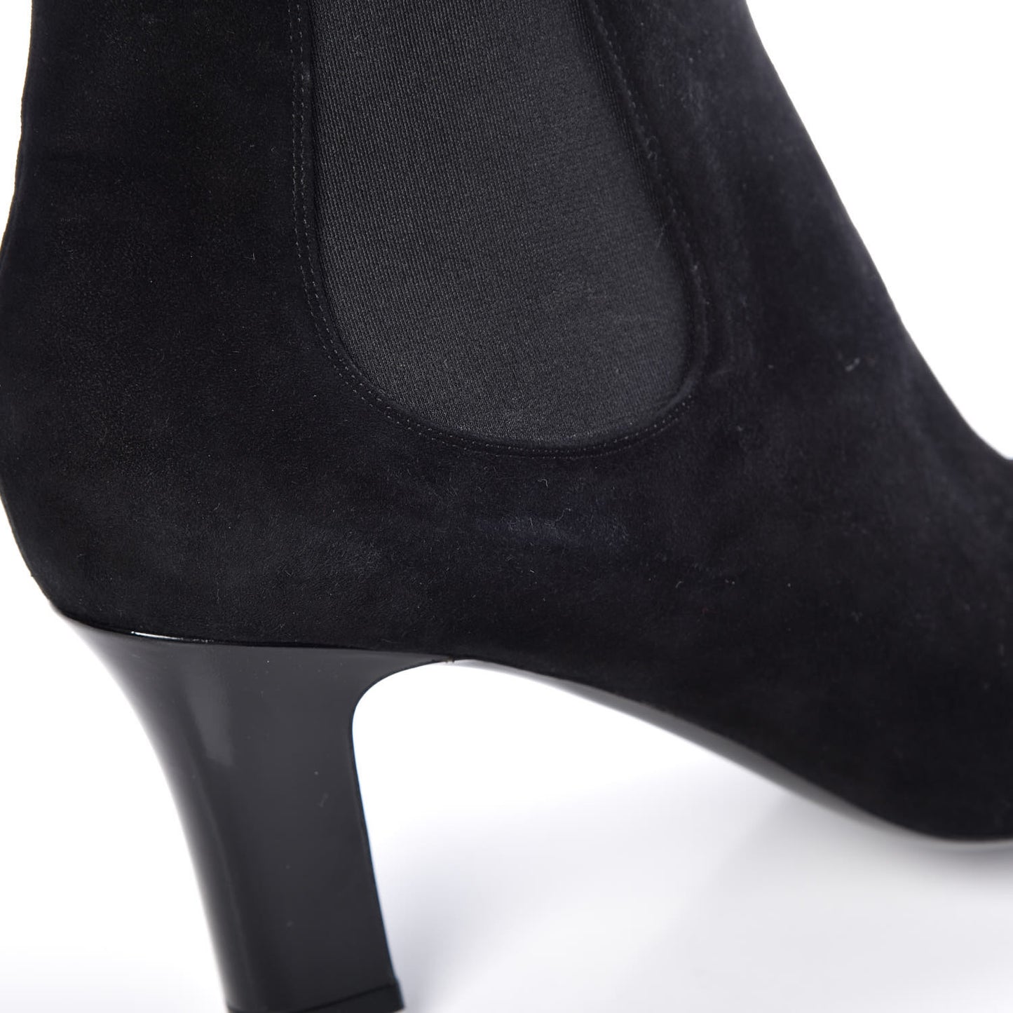 Suede Monogram Uniformes Cap Toe Chelsea 75mm Ankle Boots 41 Black
