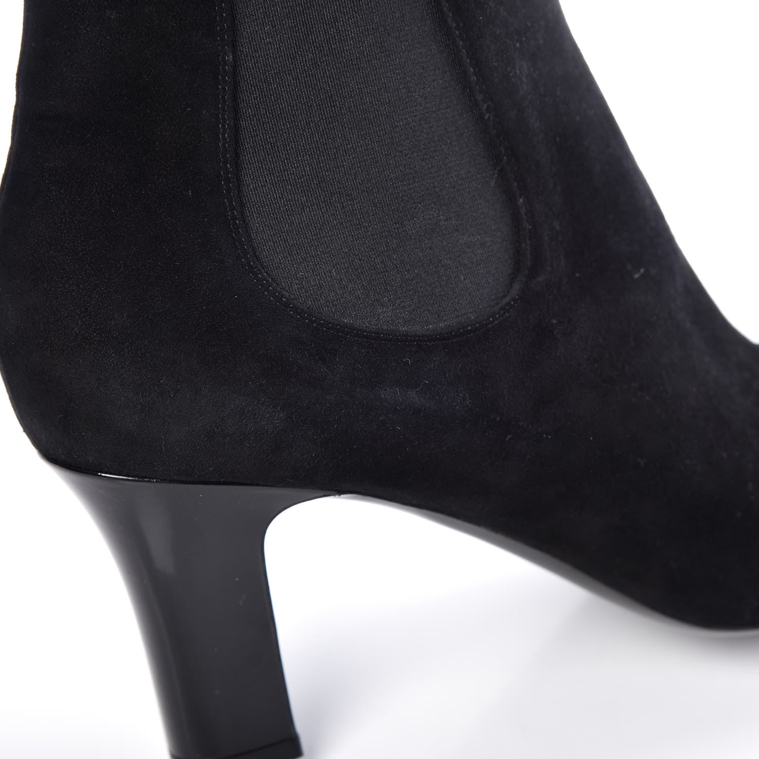 Louis Vuitton Suede Monogram Uniformes Cap Toe Chelsea 75mm Ankle Boots 41 Black 15 of 15