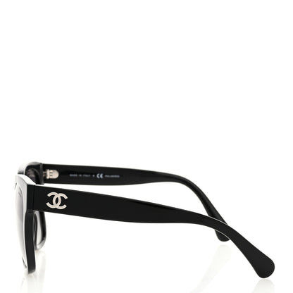 Chanel Acetate Polarized Square CC Sunglasses 5380 Black 3 of 7