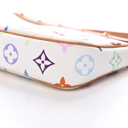 Louis Vuitton Monogram Multicolor Pochette Accessories White 9 of 10