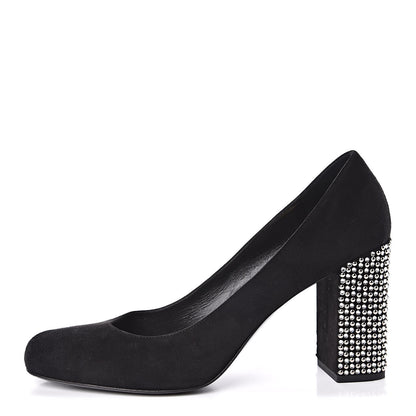 Saint Laurent Kid Scamosciato Babies 90 Pumps 41 Black 1 of 14