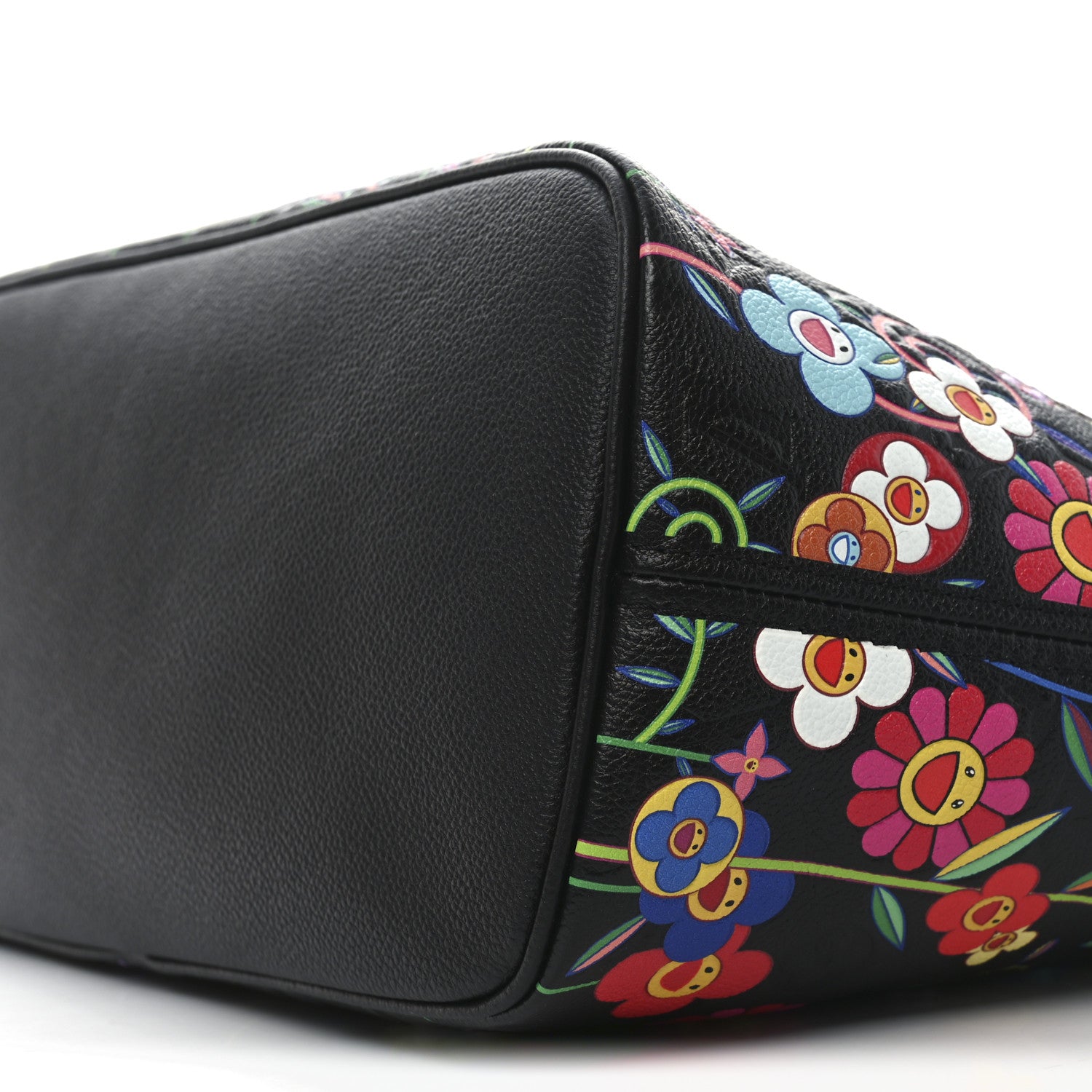 Louis Vuitton LV X TM Empreinte Flowers Neverfull MM Black 9 of 9