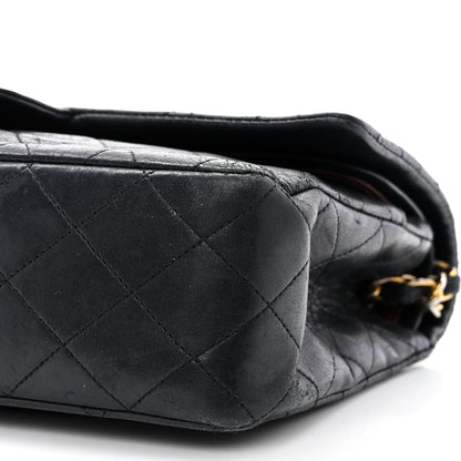 Chanel Lambskin Quilted Medium Double Flap Black 10 of 15