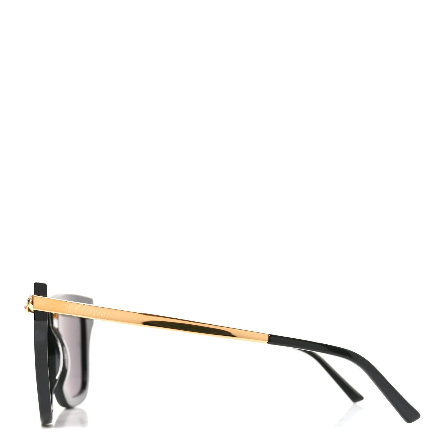 Cartier Acetate Panthere De Cartier Sunglasses CT0025S Black 3 of 7
