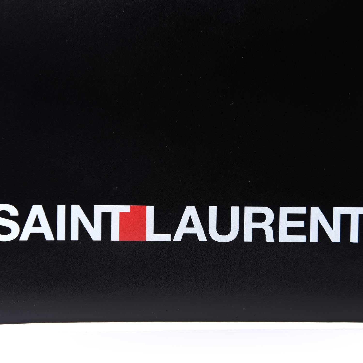 Saint Laurent Calfskin Logo Zipped Tablet Pouch Black 8 of 9