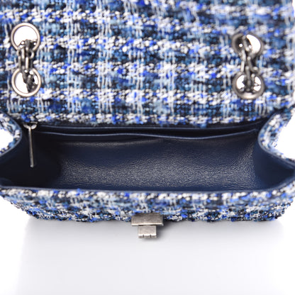 Chanel Tweed Quilted 2.55 Reissue Mini Flap Blue 5 of 10