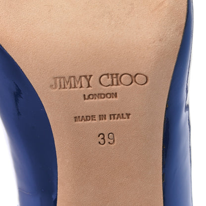 Jimmy Choo Patent Love 85 Pumps 39 Navy 6 of 8