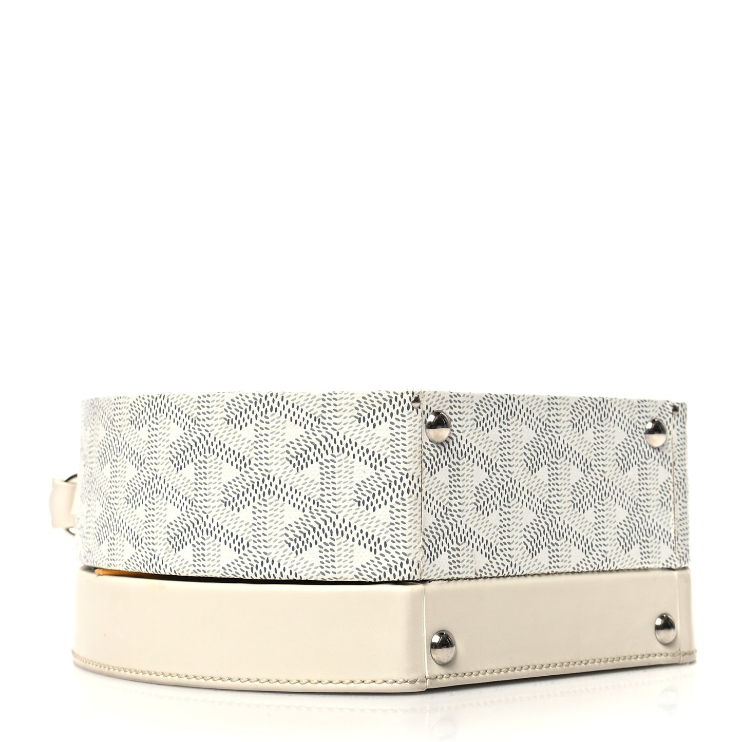 Goyardine Alto Hatbox White