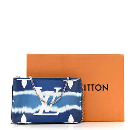 Louis Vuitton Monogram Giant Escale Double Zip Pochette Blue 14 of 14