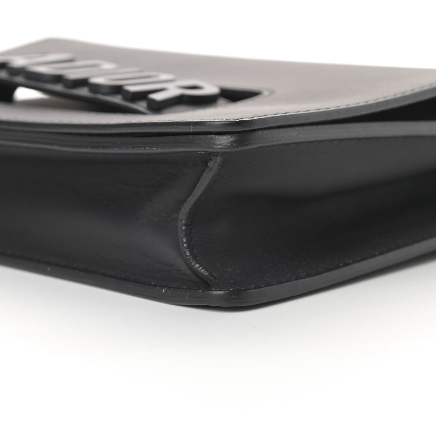 Calfskin J'Adior Chain Flap Bag Black