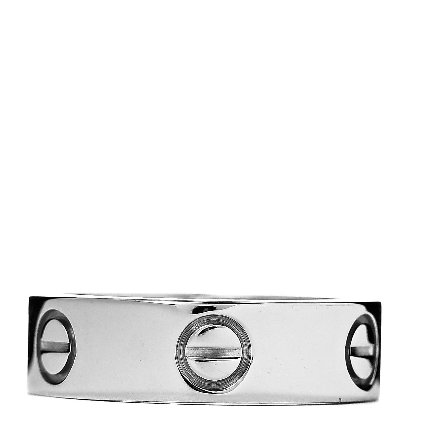 18K White Gold 5.5mm LOVE Ring 51 5.75