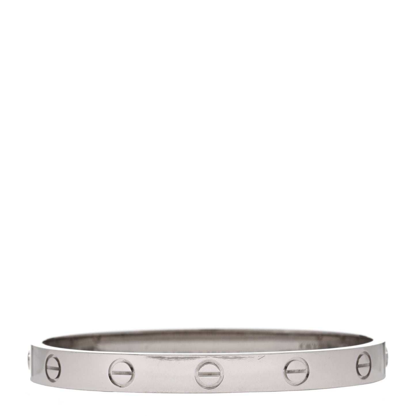 18K White Gold LOVE Bracelet 16