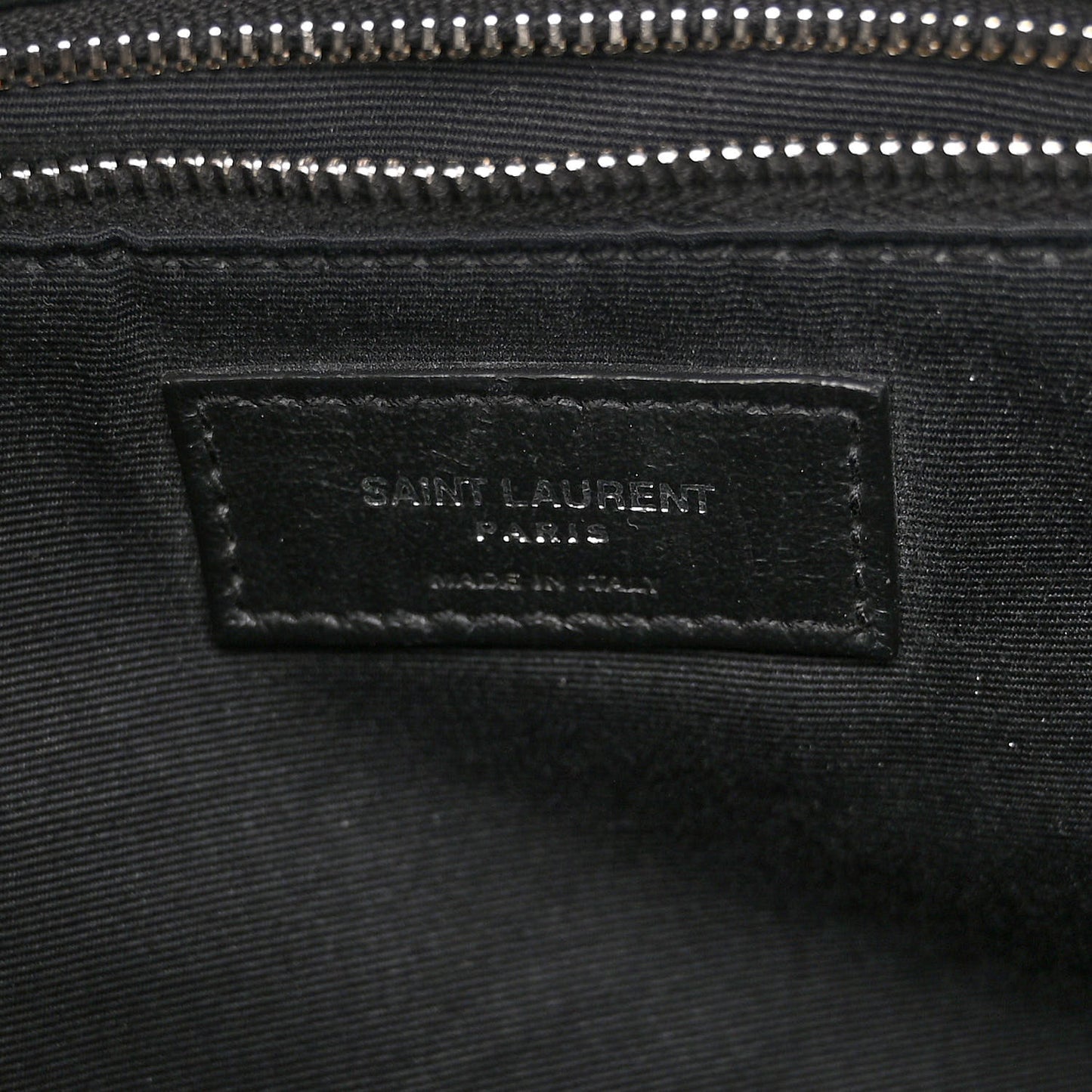 Calfskin Y Quilted Monogram Medium Loulou Chain Satchel Black