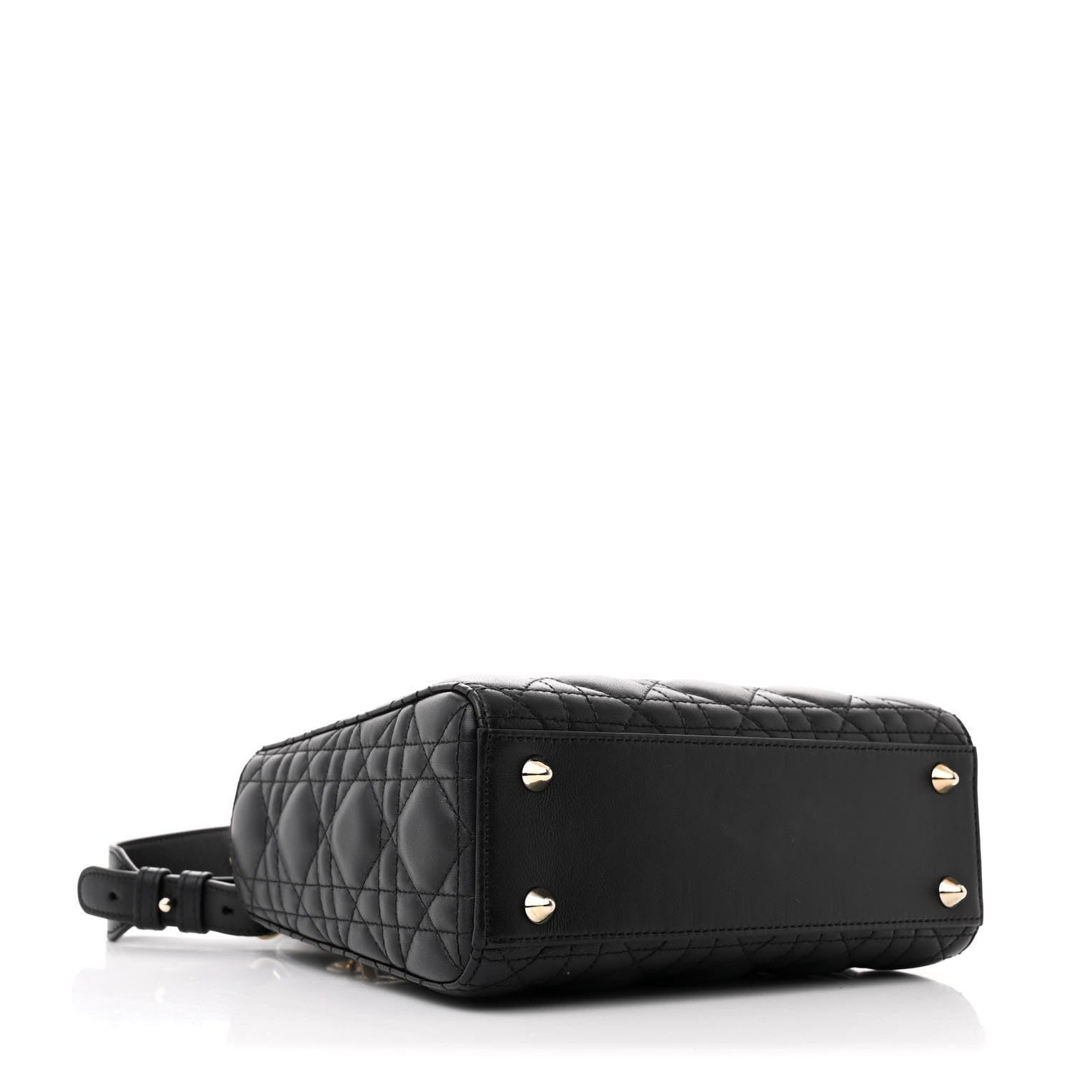 Christian Dior Lambskin Cannage Small My ABCDior Lady Dior Black 4 of 12