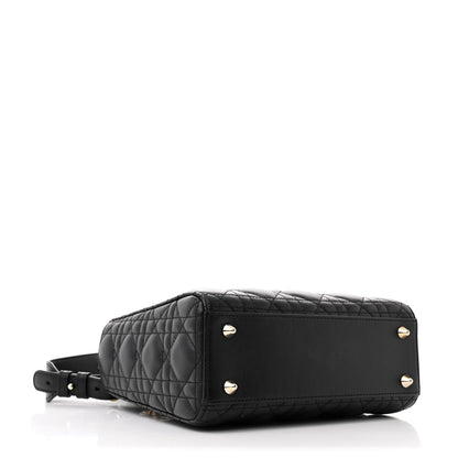 Christian Dior Lambskin Cannage Small My ABCDior Lady Dior Black 4 of 12