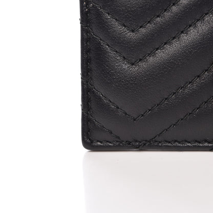 Gucci Calfskin Matelasse GG Marmont Card Holder Black 7 of 8