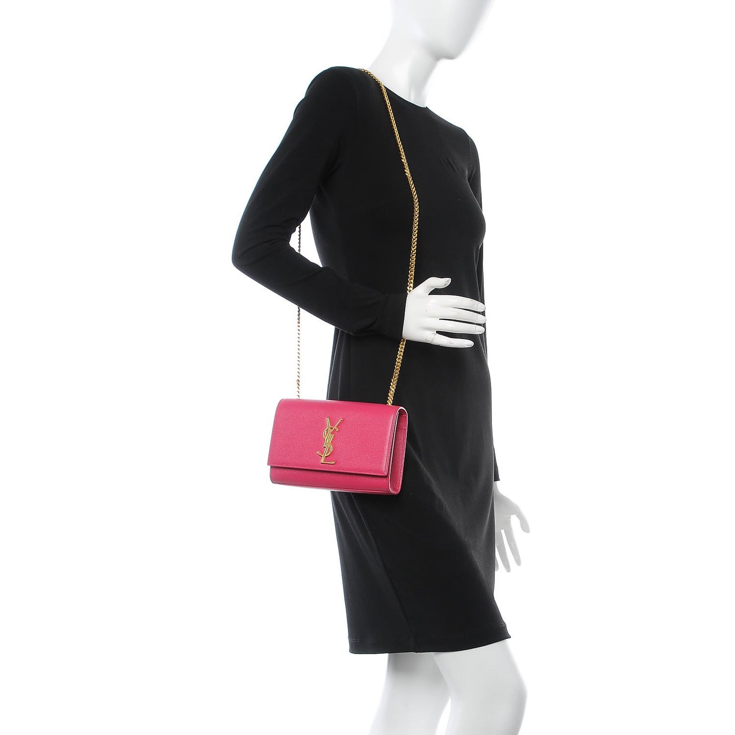 Grain De Poudre Small Monogram Kate Satchel Bubblegum