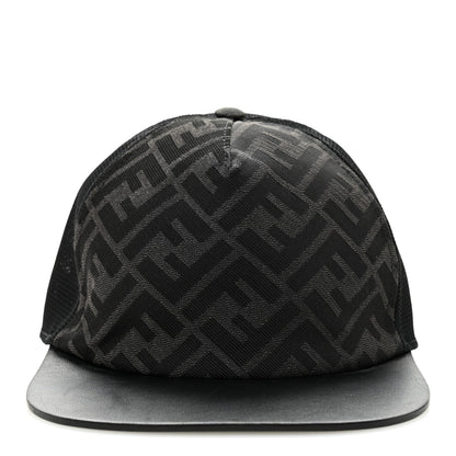 Fendi Canvas Mesh FF Reloaded Baseball Hat Black 4 of 9