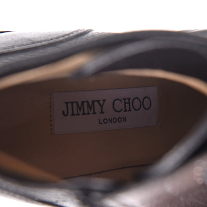 Jimmy Choo Grainy Calfskin Cruz 65 Ankle Booties 38.5 Black 9 of 10