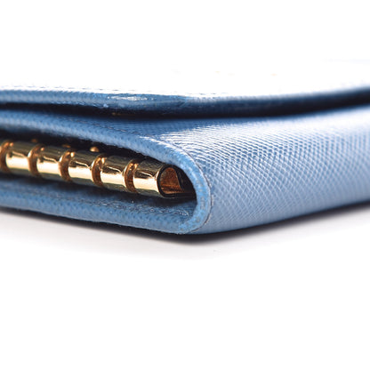 Prada Saffiano Metal 6 Key Holder Cobalto 7 of 9