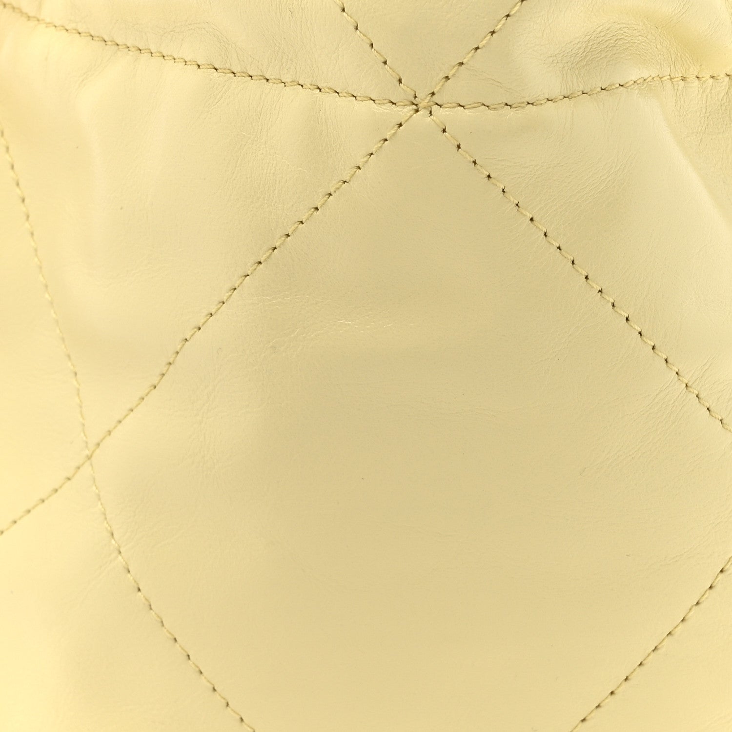 Chanel Shiny Calfskin Quilted Mini Chanel 22 Light Yellow 8 of 10