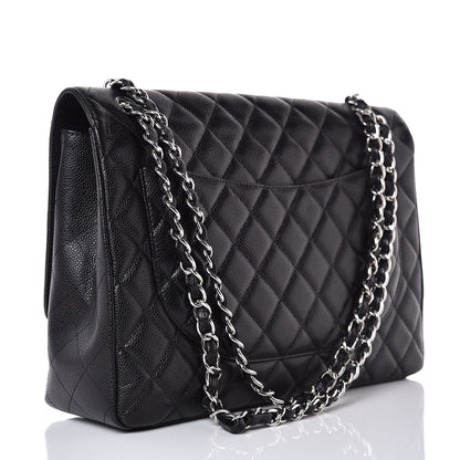 Chanel Caviar Quilted Maxi Single Flap Black 4 of 8