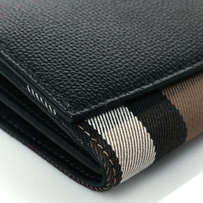 Burberry Grainy Calfskin House Check Henley Wallet On Chain Black 7 of 8