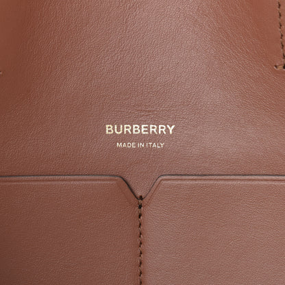 Burberry Cotton Canvas Calfskin Large Society Tote Bag Natural 9 of 11