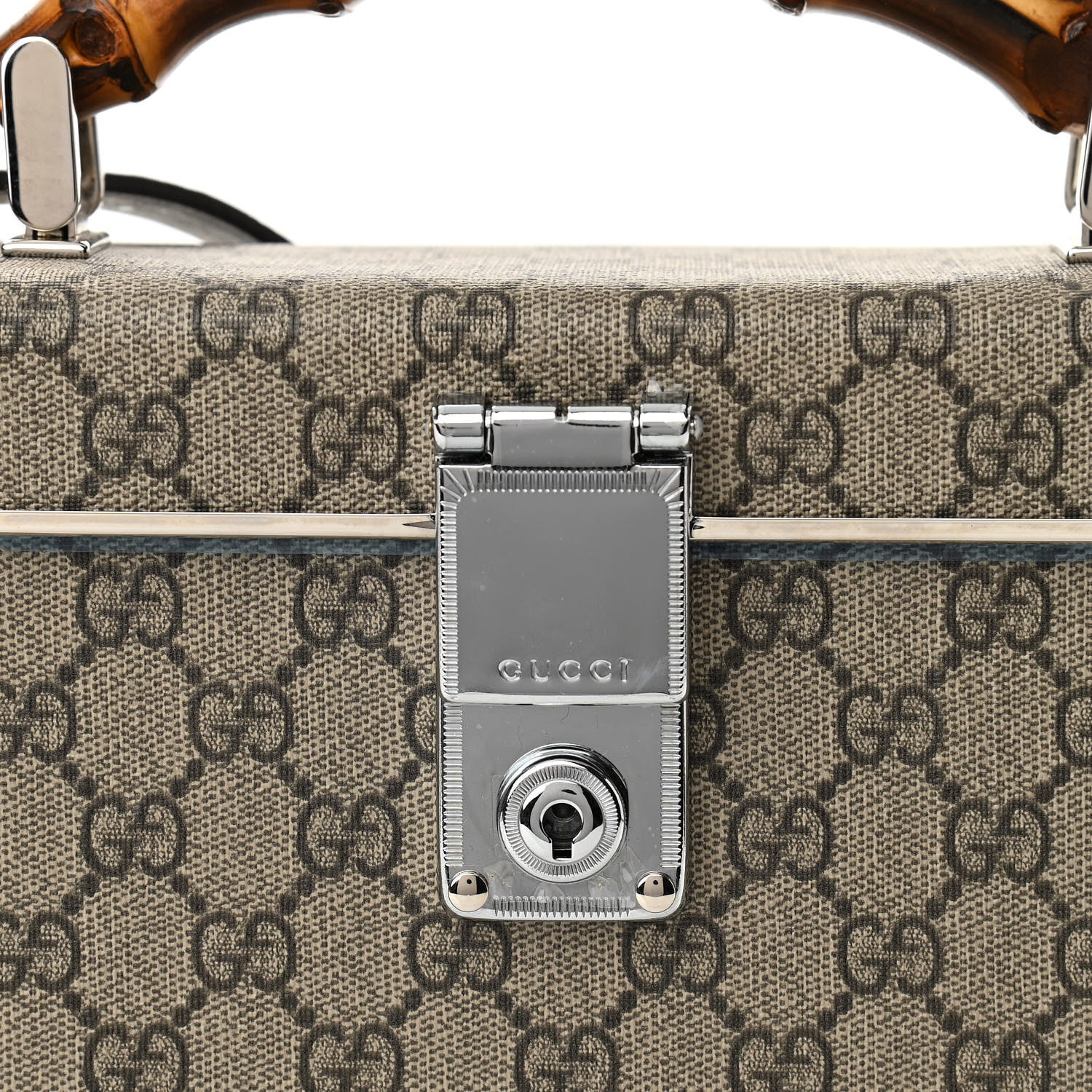 Gucci GG Supreme Monogram Globe-Trotter Beauty Case Brown 8 of 10