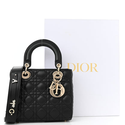 Christian Dior Lambskin Cannage Small My ABCDior Lady Dior Black 11 of 11